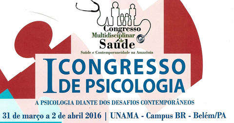 Disponíveis Anais do Congresso de Psicologia da UNAMA
