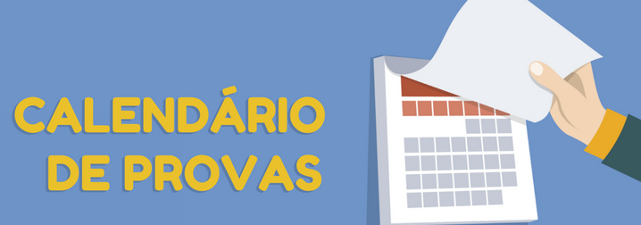 Calendário de provas do curso de Gastronomia